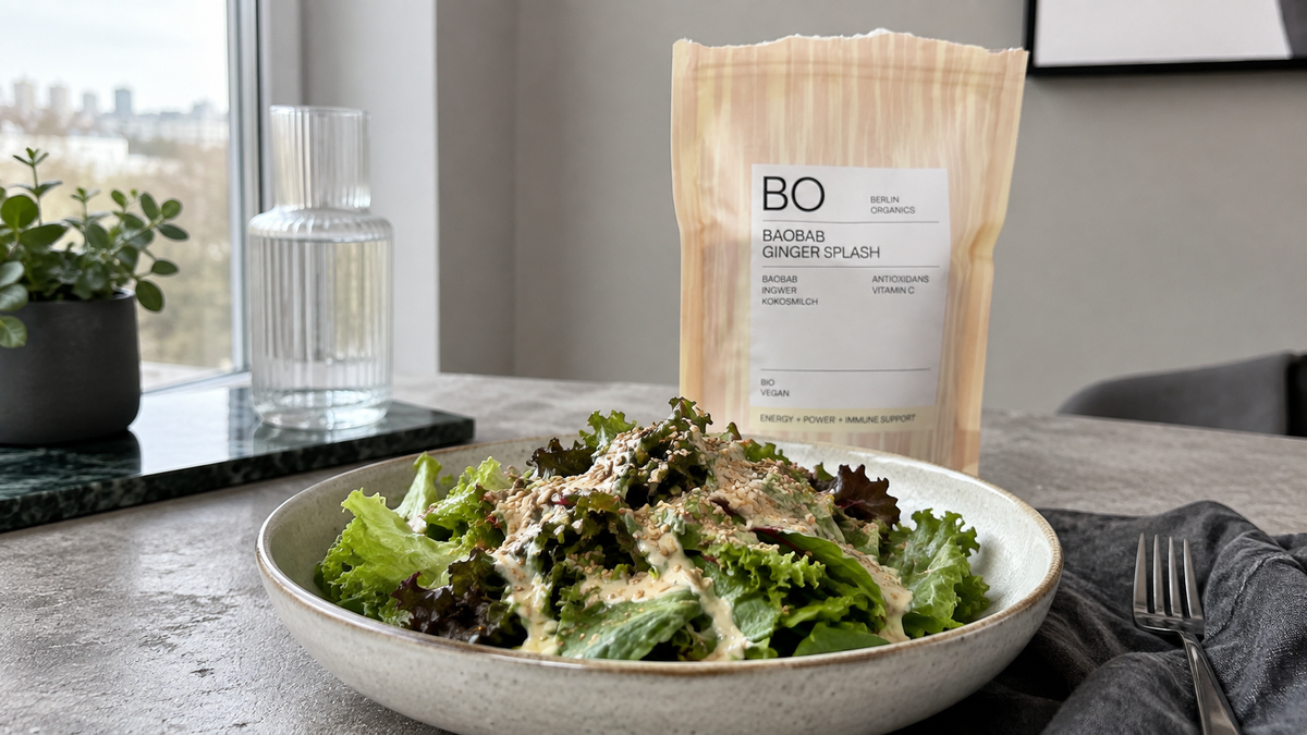 Baobab-Ginger-Dressing mit Tahin